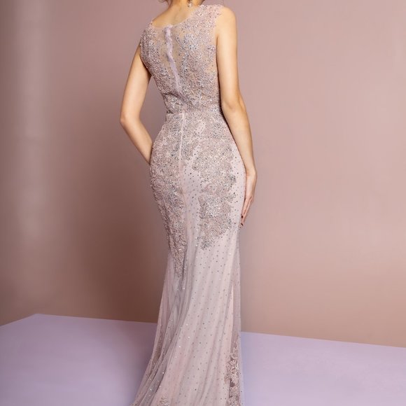 D/Rose  Embroidered Mermaid Long Prom Dress GL2616 - Picture 7 of 7